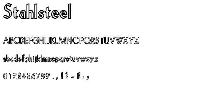 StahlSteel font