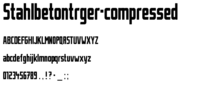 Stahlbetontrger-Compressed font