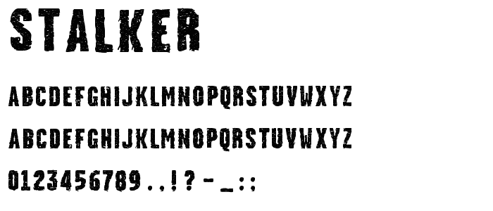 Stalker font