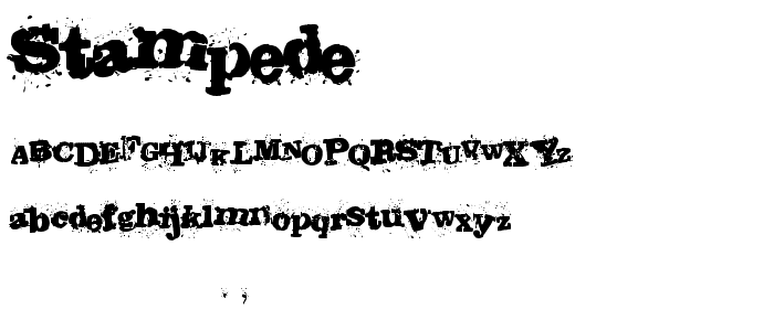 Stampede font