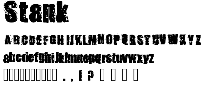 Stank font