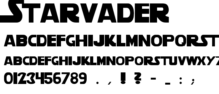 StarVader font