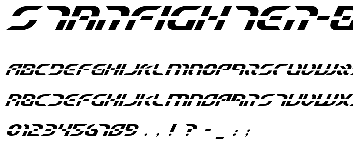 Starfighter Beta Italic font