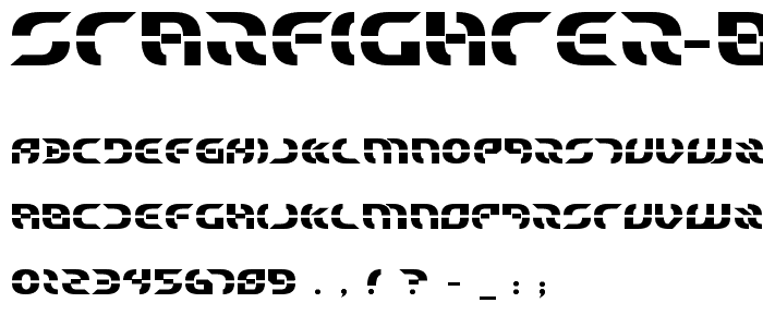 Starfighter Bold font