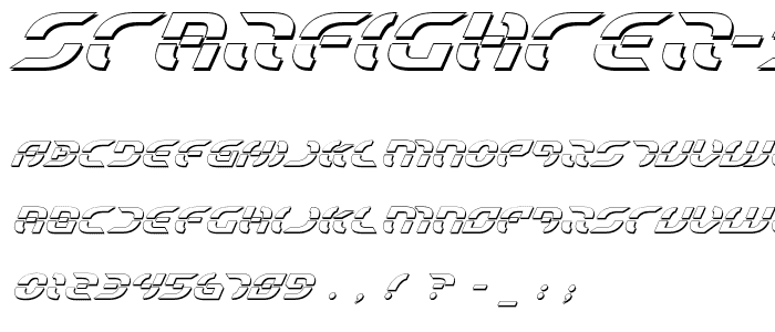 Starfighter Shadow Italic font