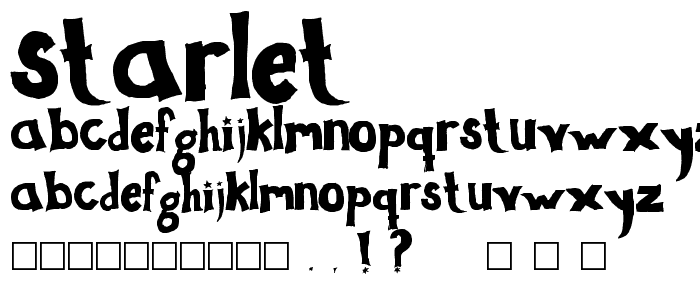 Starlet font