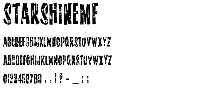 StarshineMF font