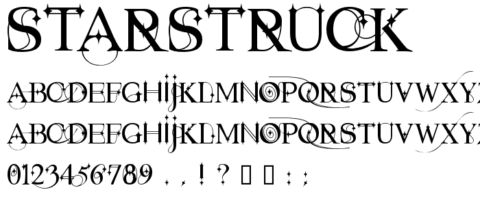 Starstruck font