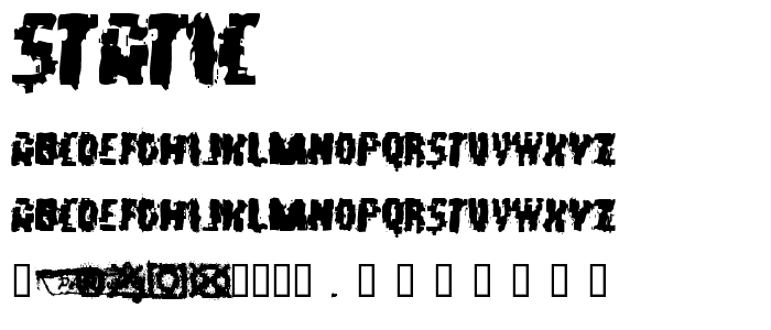 Static font