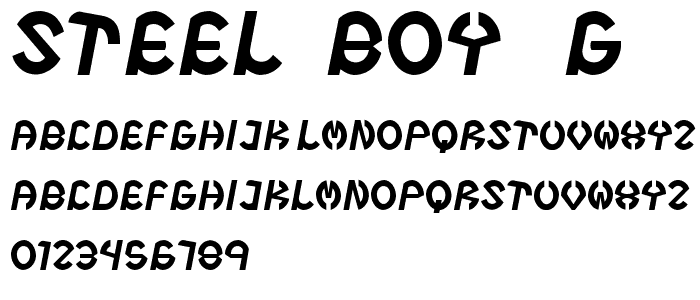 Steel Boy__G font