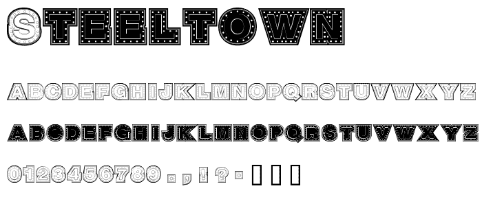 SteelTown font