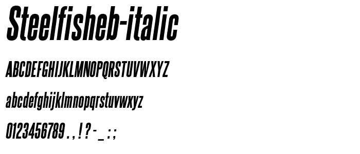 SteelfishEb-Italic font