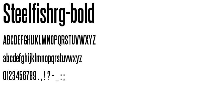 SteelfishRg-Bold font