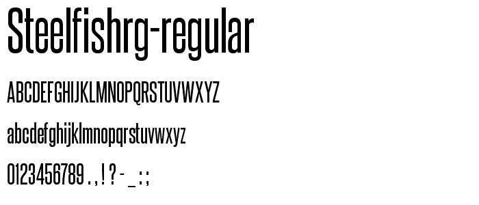 SteelfishRg-Regular font
