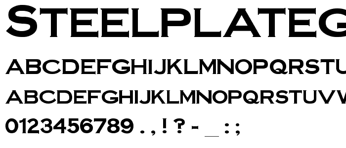 SteelplateGothicBold font