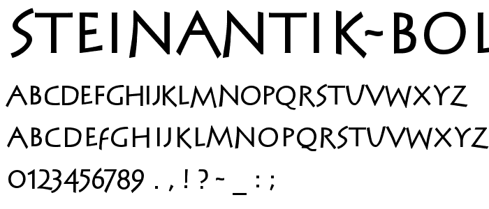 SteinAntik Bold font
