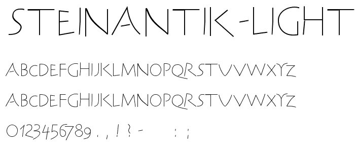 SteinAntik Light font