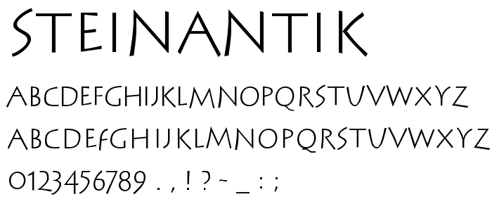 SteinAntik font