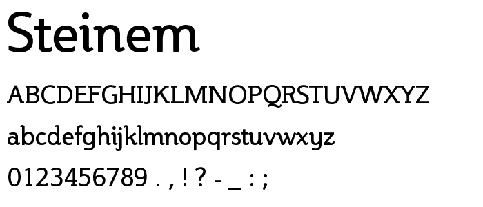 Steinem font