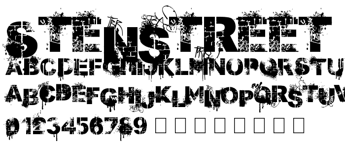 Stenstreet font