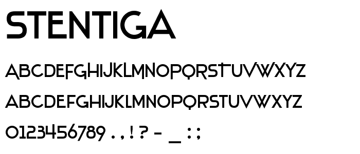 Stentiga font