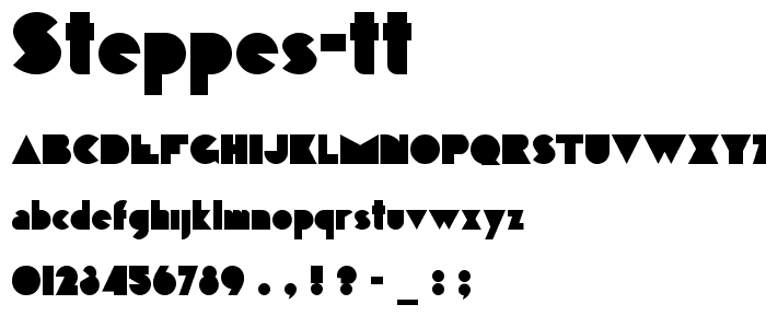 Steppes TT font