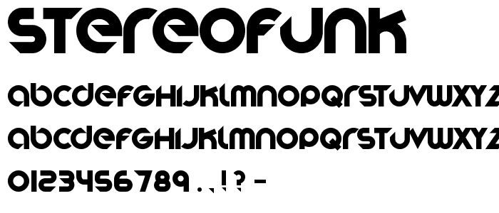 Stereofunk font