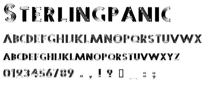 SterlingPanic font