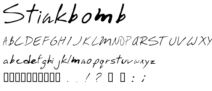 StinkBomb font