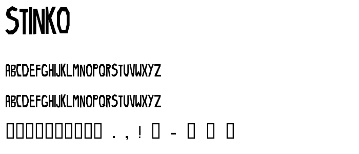 Stinko font