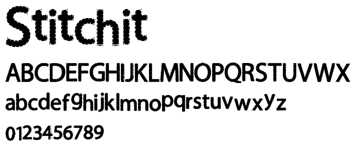 Stitch It font