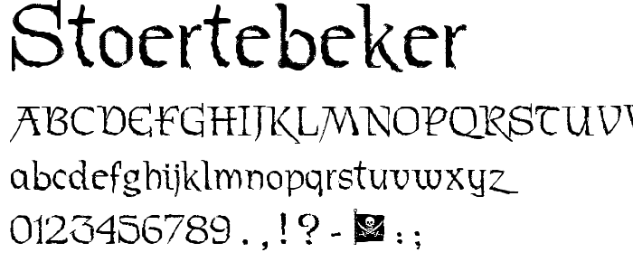 Stoertebeker font