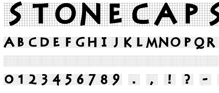 StoneCapsIngrid font