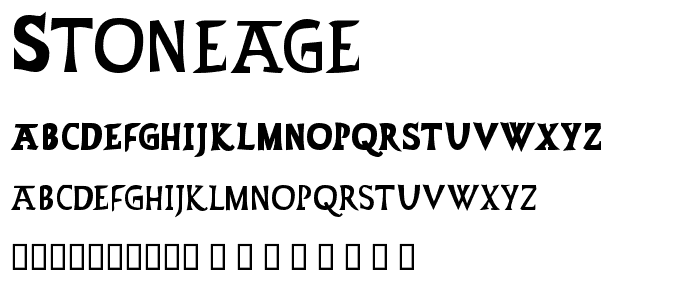 Stoneage font