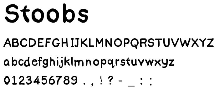 Stoobs font