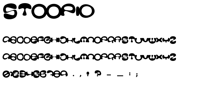 Stoopid font