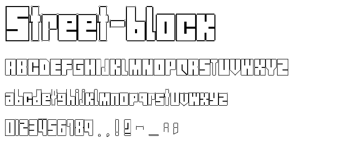 Street Block font