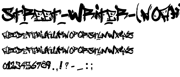 Street Writer (noah) font