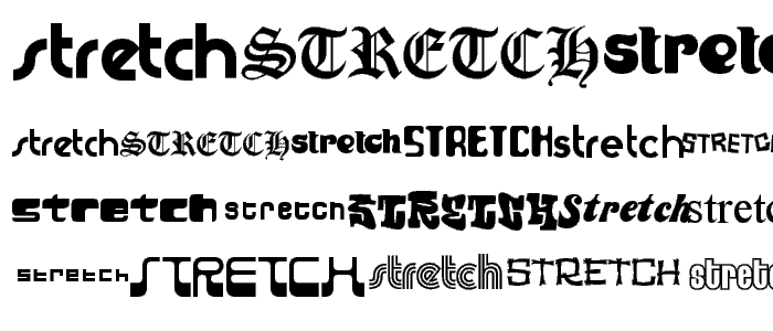 Stretch font