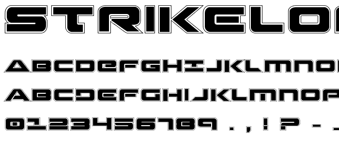 Strikelord Academy Regular font