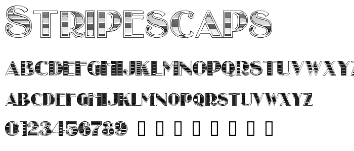 StripesCaps font