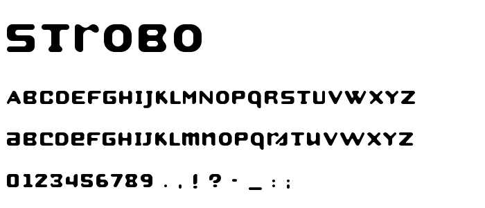 Strobo font