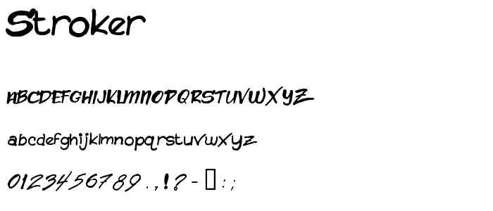 Stroker font