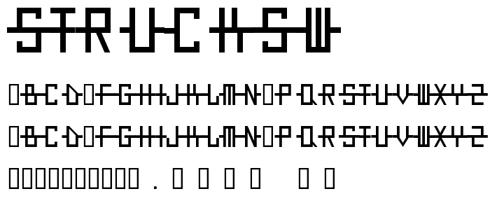 StruckSW font