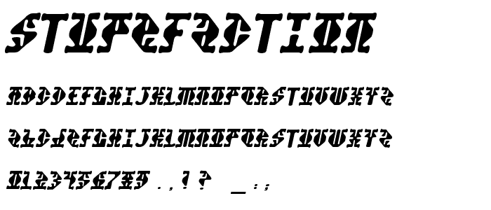 Stupefaction font
