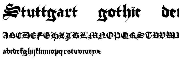 Stuttgart Gothic Demo font
