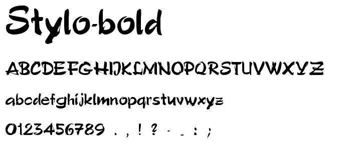 Stylo Bold font