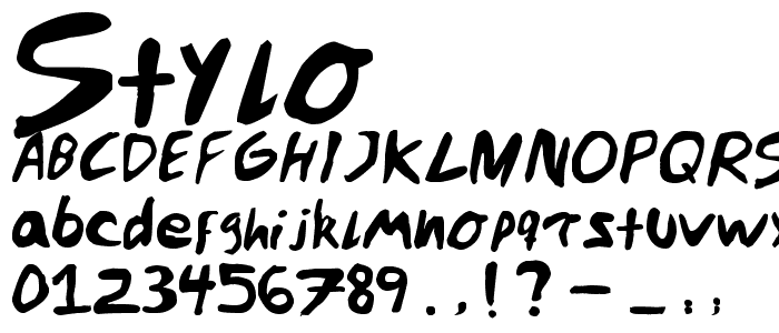 Stylo font