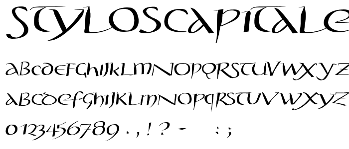 StylosCapitaleAD100 font