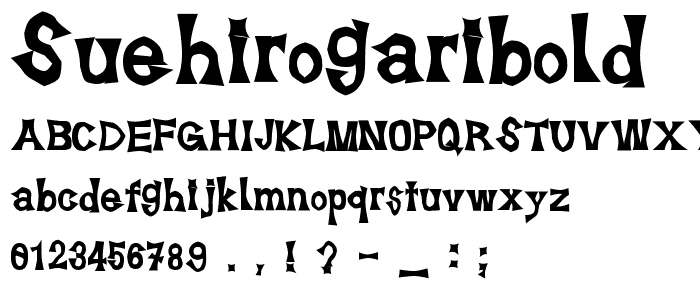 SuehirogariBold font